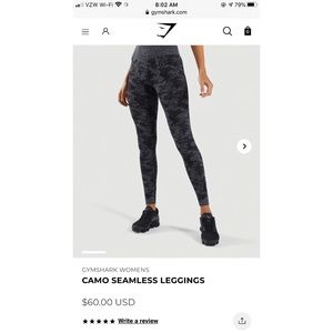 Gymshark Camo Seamless Leggings